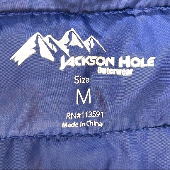 Jackson Hole Outerwear Packable Puffer Jacket Size Medium Women's - Picture 9 of 11